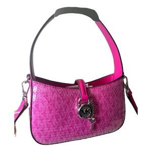 Michael Kors Hot Pink Sequin Mini Shoulder Bag